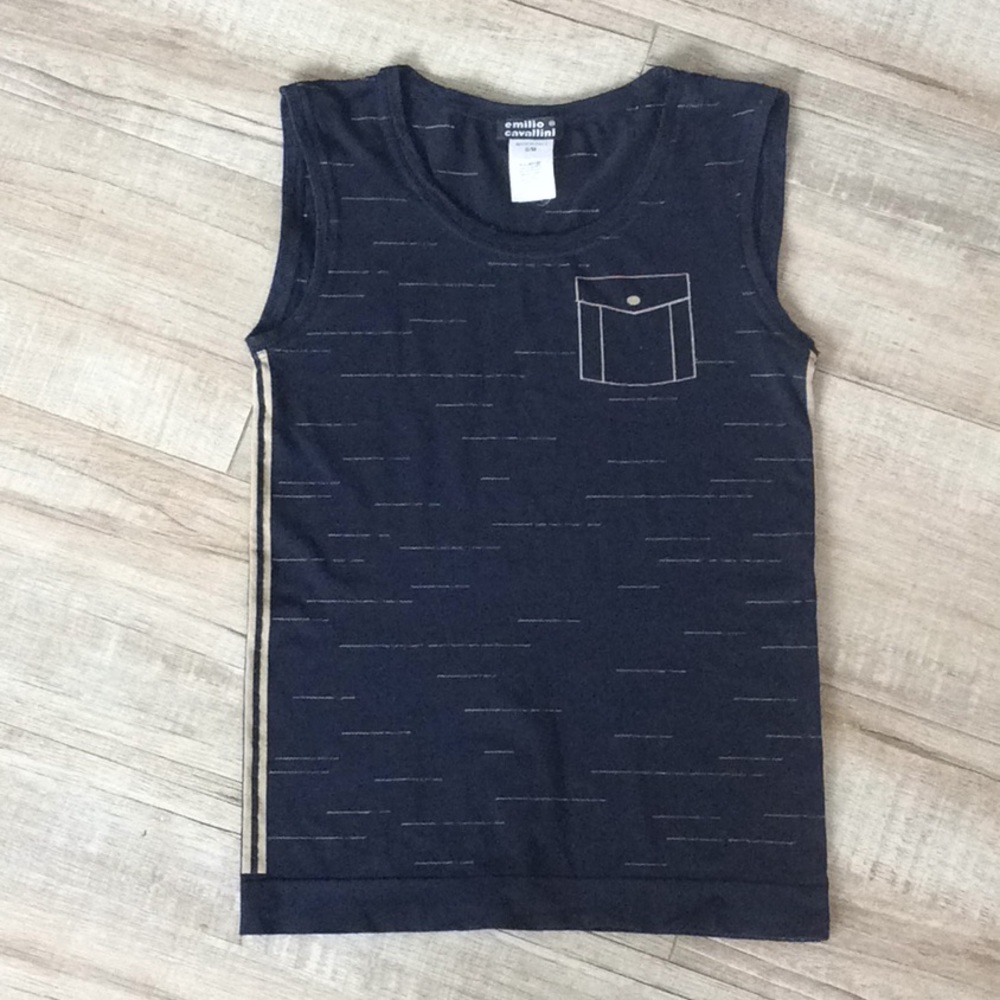 Emilio Cavallini Navy Blue Tank Top Sz S/M